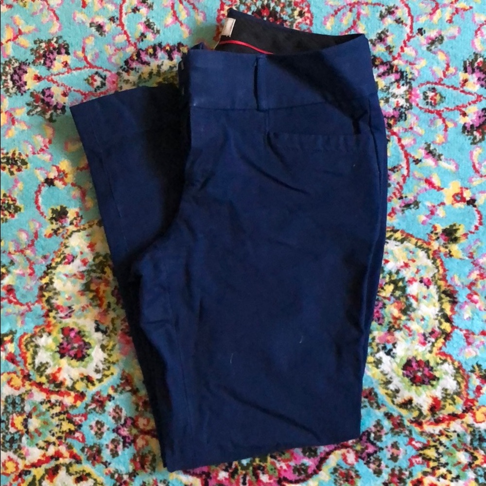 Navy Blue Ankle Pants
